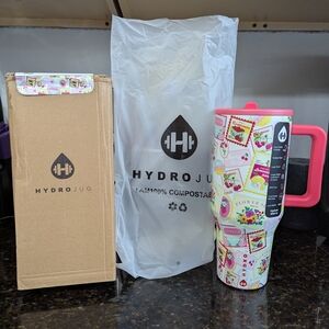 HydroJug Floral Pink Water Jug